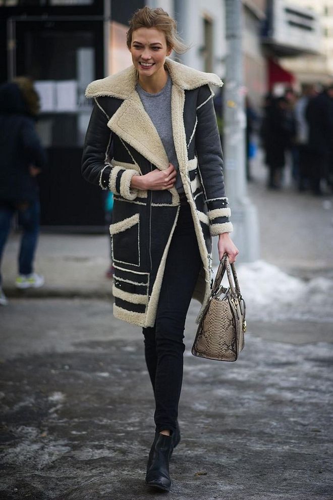 When: February 2014
Where: New York Fashion Week
Wearing: Rodarte & Michael Kors