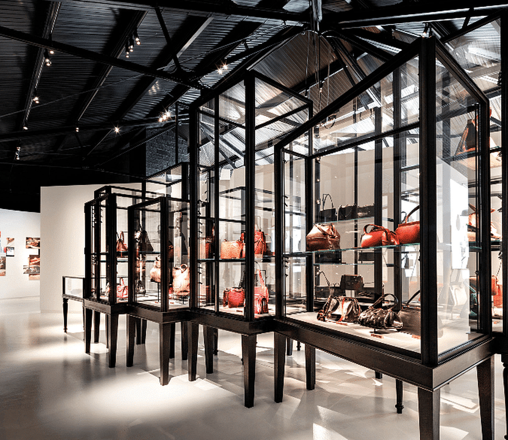 A display in the Delvaux Museum which is located within the headquarters. Photo: Courtesy of Delvaux