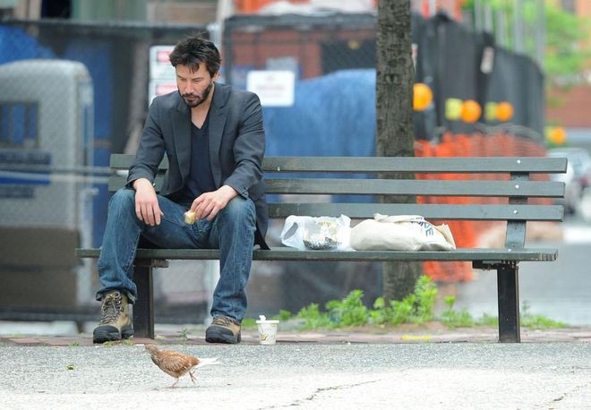 Behold, the birth of the photo that started #SadKeanu.