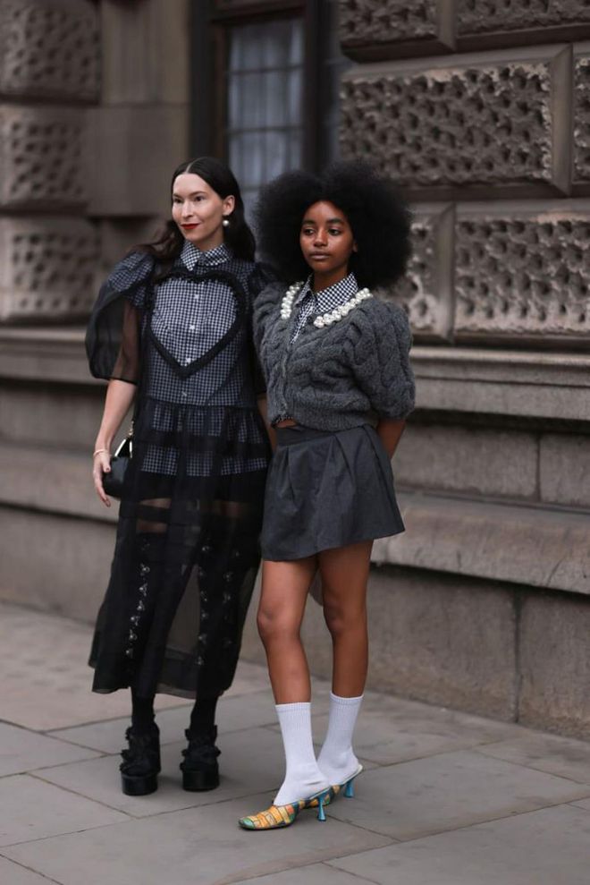 Attendees of a Simone Rocha show are often dressed head-to-toe in her designs. (Photo: Jermey Moeller / Getty Images)