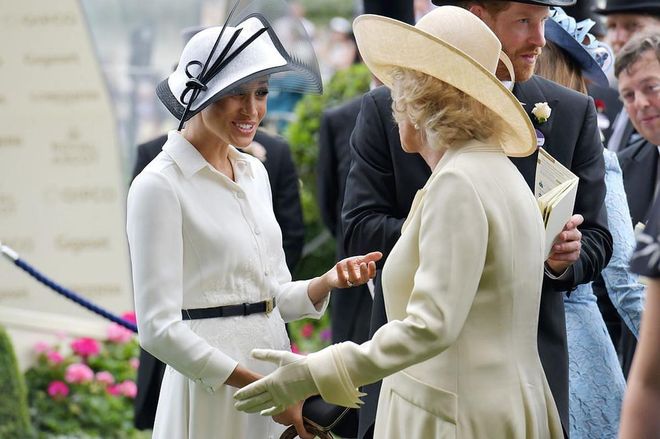 The Duchess of Sussex and Duchess of Cornwall shared an engaging conversation.
Photo: Getty