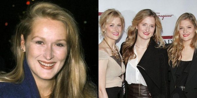 Streep at about 30 years old and daughters Mamie at 32, Grace at 29, and Louisa at 24.