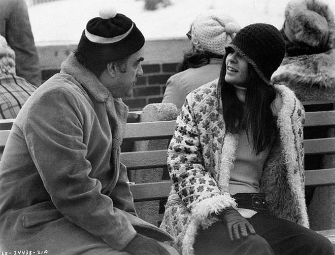 In this classic 1970 film, Ali MacGraw's role as Jenny redefined All-American fashion—and continues to serve as inspiration for the look each fall.

Photo: Getty