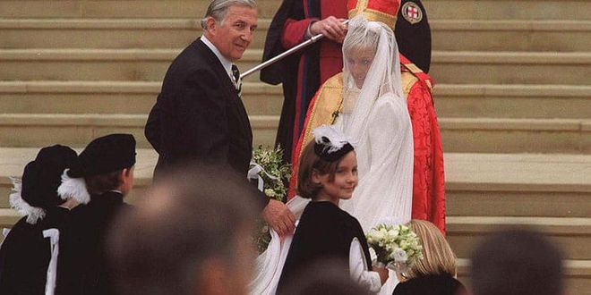 During Prince Edward’s 1999 wedding, bride Sophie Rhys-Jones was escorted down the aisle by her father, Christopher.

Photo: Getty