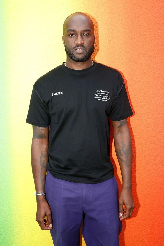 Making history, Virgil Abloh became the first African-American artistic director at Louis Vuitton Menswear—succeeding Kim Jones' in his role. In June, the creative director debuted his first runway collection for the fashion house to a star-studded front row. The monumental show ended with an emotional moment shared between Abloh and his longtime collaborator Kanye West.