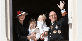 Princess Charlene, Princess Gabriella, Prince Jacques, Prince Albert, Monaco Royal Family