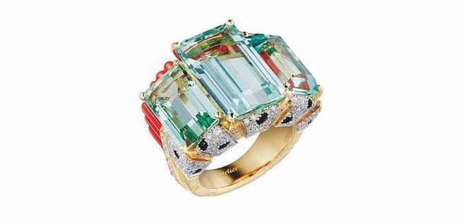 Gold and multi-gem Panthère Tropicale. (Photo: Cartier)