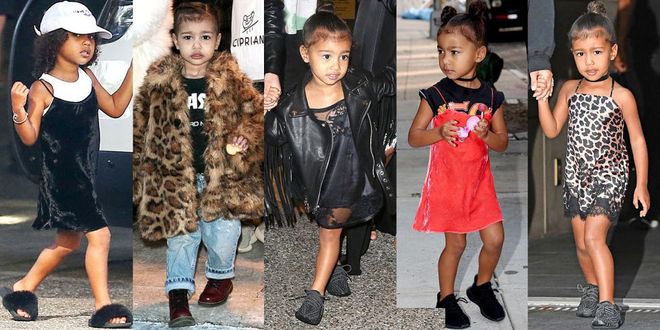 Leave it to three-year-old North West to wear a slip dress better than anyone else in 2016. The daughter of Kim Kardashian West and Kanye West reigned as the youngest style star of the year—stepping out in furry slides, velvet slip dresses, Yeezy boosts, logo tees and plenty of fur coats.