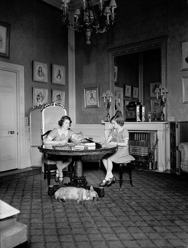 The then-Princess Elizabeth and her sister, Prince Margaret, were educated by private tutors. So they didn't have a first day of school necessarily, but they did get to study with a corgi at their feet, as they did here in 1940.


Photo: Getty 
