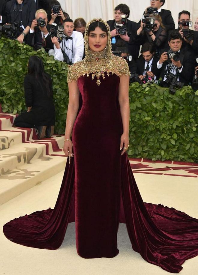 In custom Ralph Lauren Collection at the 2018, 'Heavenly Bodies'-themed Met Gala.

Photo: Getty