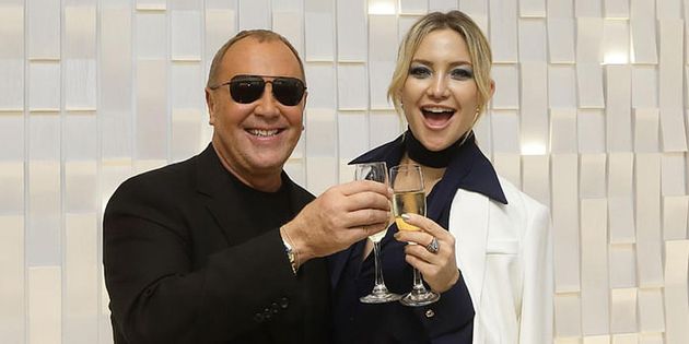 Cheers! Kate Hudson and Michael Kors Toast The Designer's New Mandarin Gallery Flagship