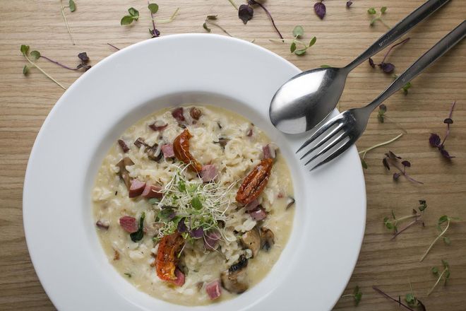 Smoked duck risotto 