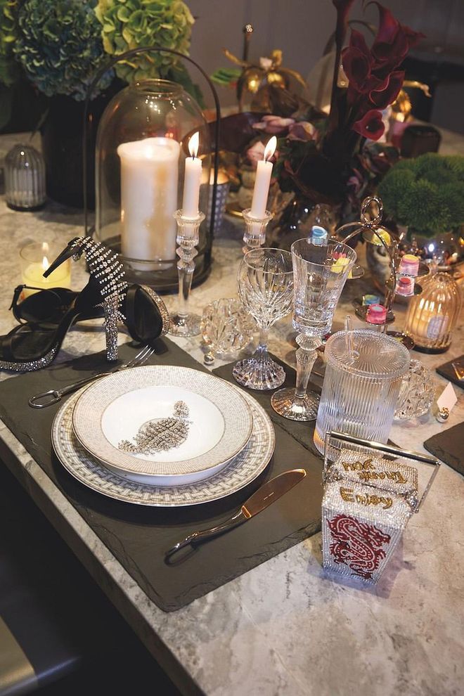 A table setting by Long, who loves playing host. (Photo: Brendan Zhang)
