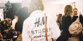 Backstage at H&M Studio SS18