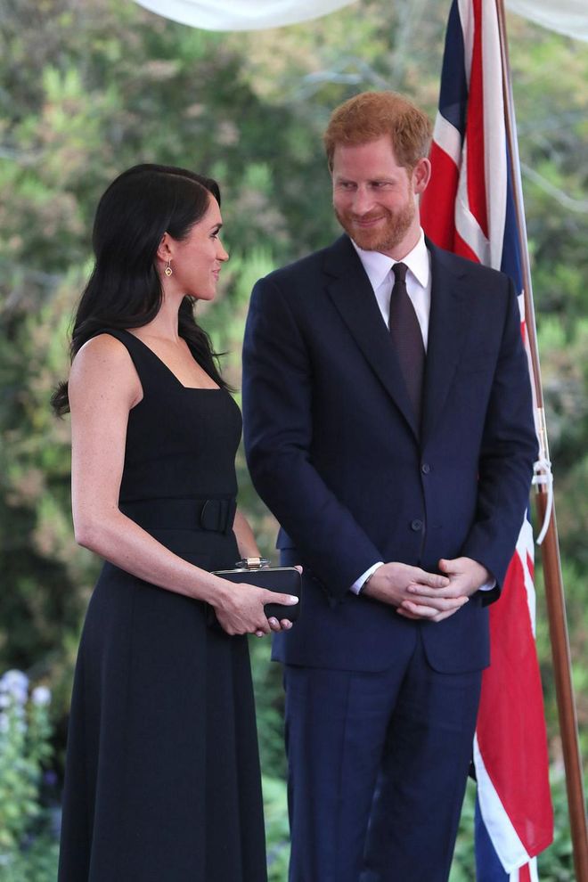 Later that evening, the couple attended a summer garden party at the British Ambassador's residence at Glencairn House.

Photo: Getty