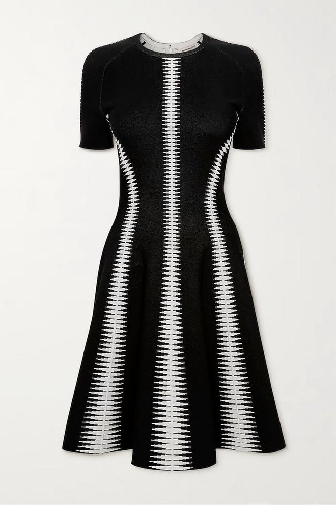 Jacquard-Knit Dress, $3,781, Alexander McQueen at Net-a-Porter
