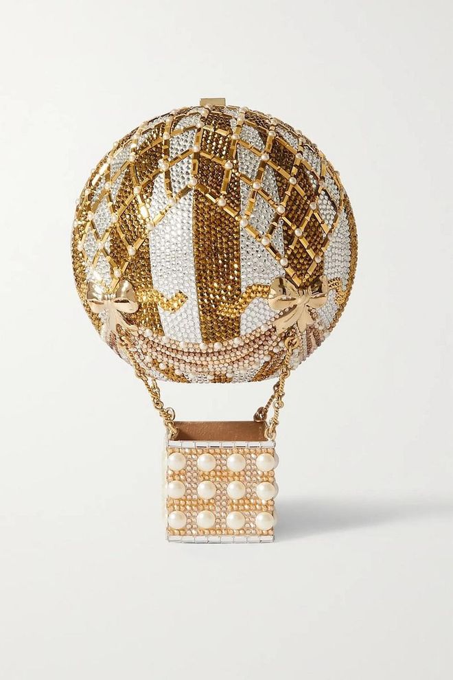 Hot Air Balloon Sunset Embellished Gold-Tone Clutch, $5,258, Judith Leiber Couture at Net-a-Porter
