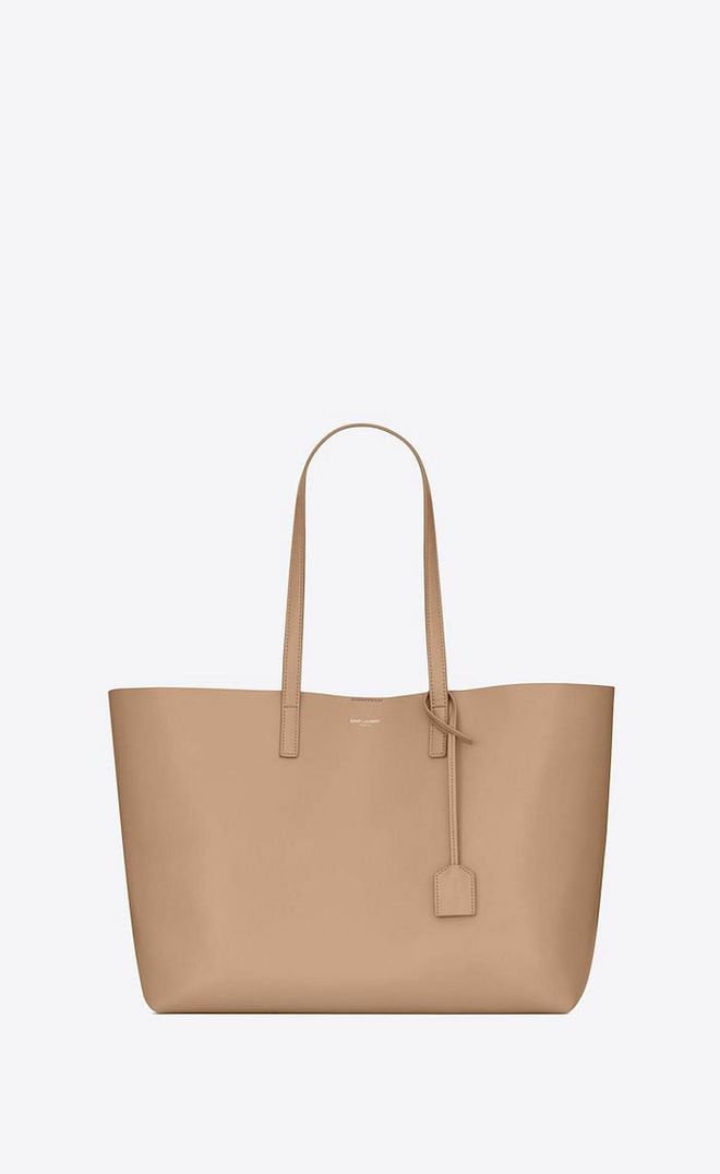 Shopping Bag In Supple Leather, $1,690, Saint Laurent