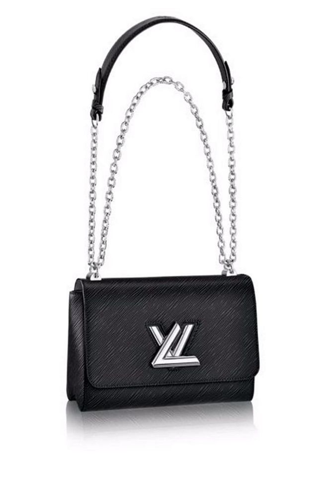 Ladylike, yet modern, Louis Vuitton's twist bags are at the top of our wishlist this season. Its futuristic silver logo makes it instantly recognisable. Leather twist bag, £2,200