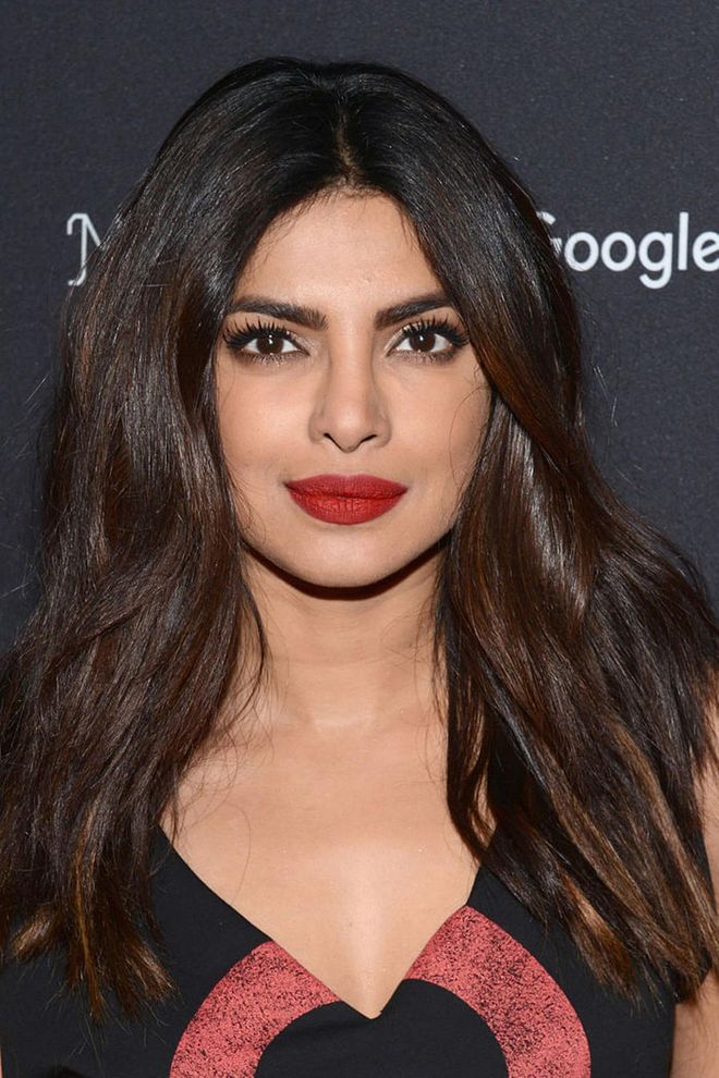 A brick-red, matte shade looked stunning on Chopra earlier this year.

