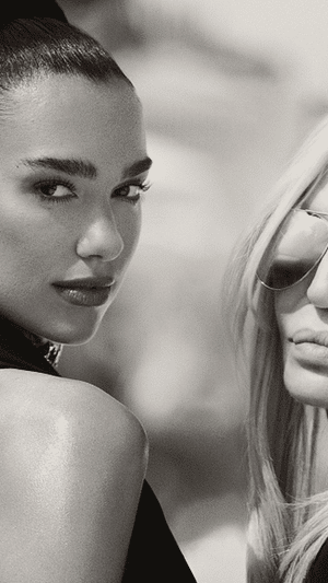 Donatella Versace and Dua Lipa