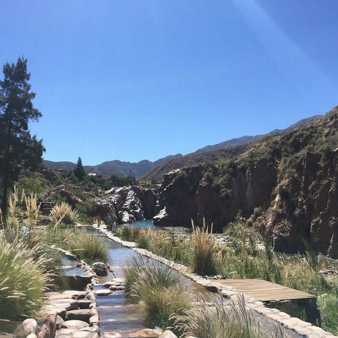 This scenic spa offers thermal baths, a grotto sauna, mud treatments and whirlpools in the heart of the Andes mountains. Photo: Tripadvisor