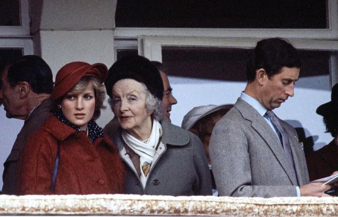 Diana's maternal grandmother, Ruth Roche, Baroness Fermoy, was a lady-in-waiting to Queen Elizabeth, the Queen Mother. This meant she acted as a personal assistant and a companion. She was a close friend to the Queen and organized many of her parties.
Photo: Getty