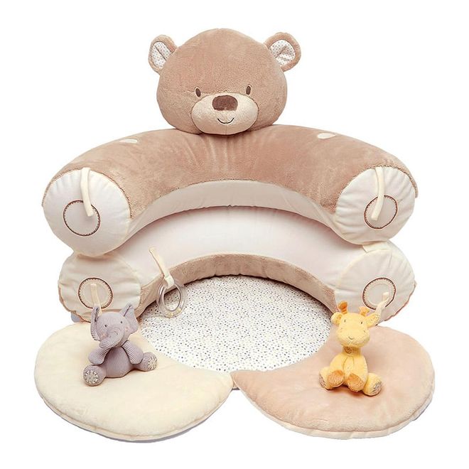 We love a multi-tasking buy, which is why our judges fell for Teddy’s Toybox Sit Me Up Cosy. It creates a soft play nest for younger babies and, as they get older, the two halves of the ring can be stacked on top of each other to form a mini support and encourage your tot to sit upright.