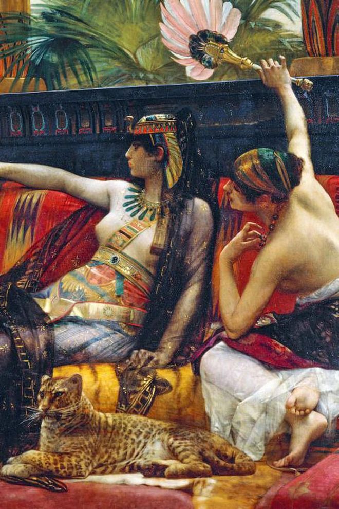 According to legend, Cleopatra, anxious to impress Rome with the extent of Egypt's wealth, wagered Marc Antony that she could host the most expensive banquet in history. She crushed one large pearl from a pair of earrings and dissolved it in a goblet of wine (or vinegar) and drank it. The historian/gemologist Pliny estimated the pearl's worth at 60 million sesterces, or roughly $28.5 million today. Photo: Getty