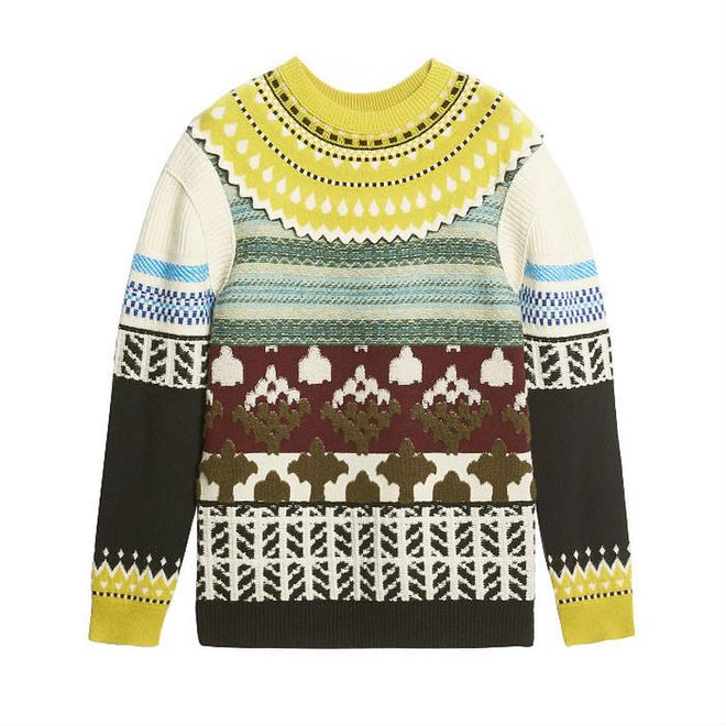 Knit sweater, $1,595, Burberry