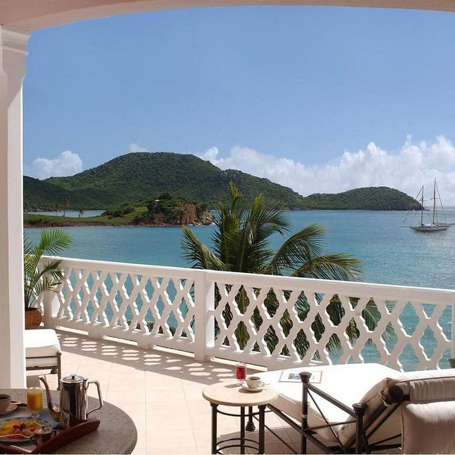 Watch boats bob on the sea as you sunbathe in seclusion at Curtain Bluff. Away from your terrace, the resort offers activities including deep-sea fishing, scuba-diving and tennis, often with the chance of being coached by former number-one seeds, who visit the island regularly.