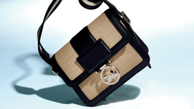 Canvas Box-Trot Paille bag, Longchamp. Photo: Natsuko Teruya
