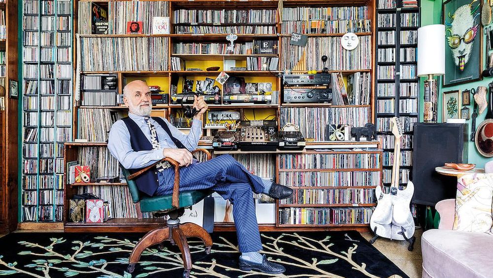 Fornasetti in his maximalist music room at home. (Photo: Laura Fantacuzzi & Maxime Galati-Fourcade) 