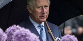 Prince Charles views the Great Broad Walk Borders