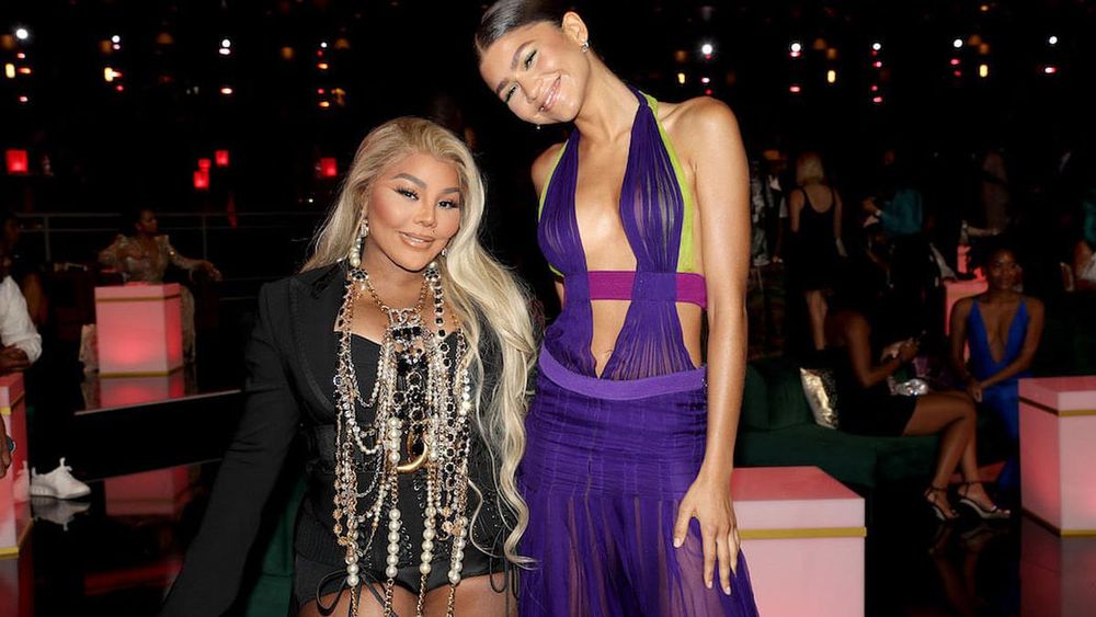 Lil' Kim and Zendaya attend the BET Awards 2021 at Microsoft Theater on June 27, 2021 in Los Angeles, California. (Photo: Bennett Raglin/Getty Images)