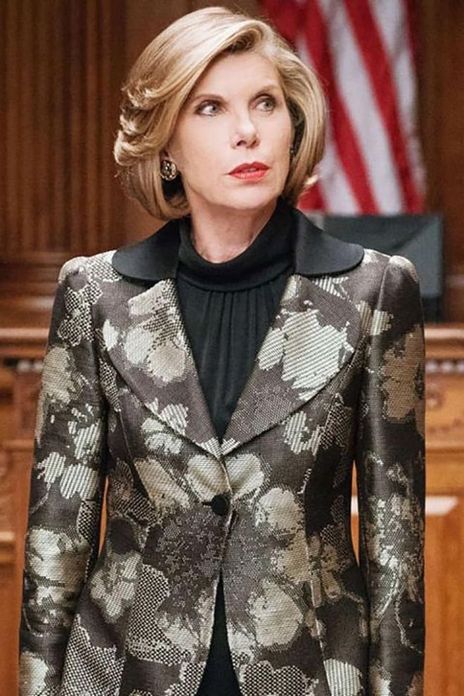 Both in and out of the courtroom, Diane Lockhart (Christine Baranski) carried out her sophisticated demeanor with a wardrobe that took 9-to-5-dressing to a new level. With brocade floral blazers, smart silhouettes, and modern-day power suits, Lockhart was elegant and fiery in every which way.

Photo: Getty