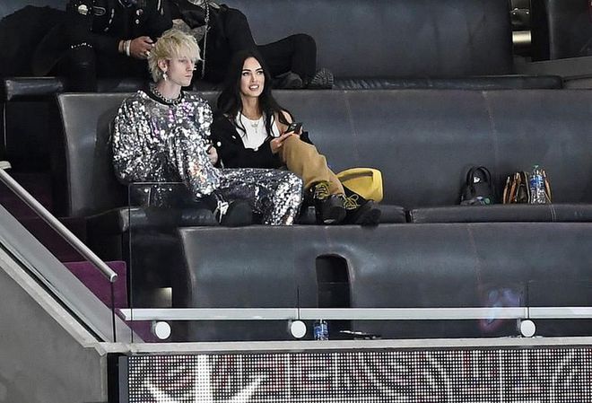 Megan Fox And Machine Gun Kelly Get Cozy At A Hockey Game In Vegas