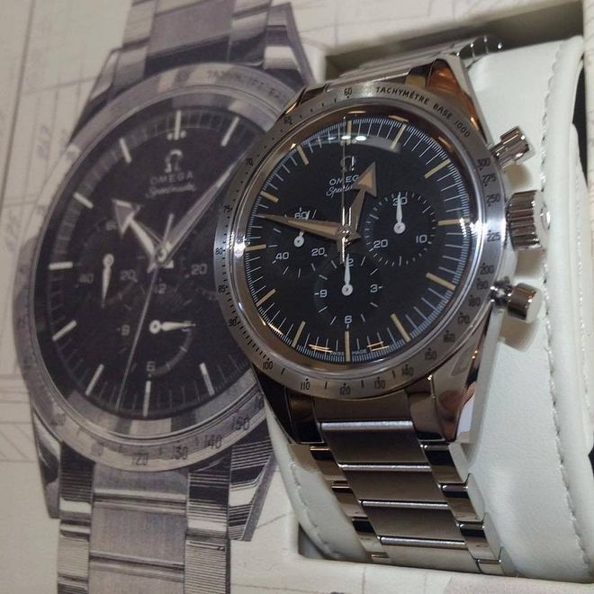 THE Speedmaster 60th Anniversary Limited Edition. The original 1957 version was the world's first wristwatch to feature its tachymeter on its bezel and not dial