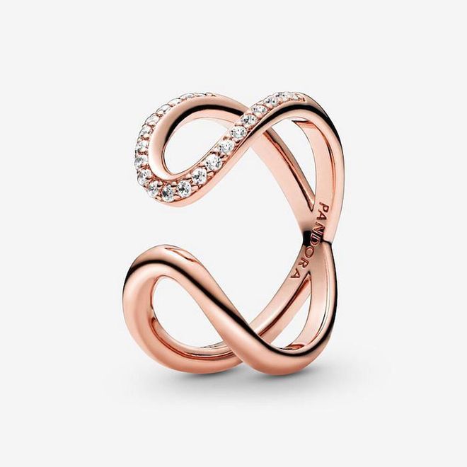 Wrapped Open Infinity Ring, S$149, Pandora