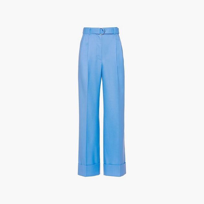 Levantine Cuffed Pants, $2,290, Miu Miu
