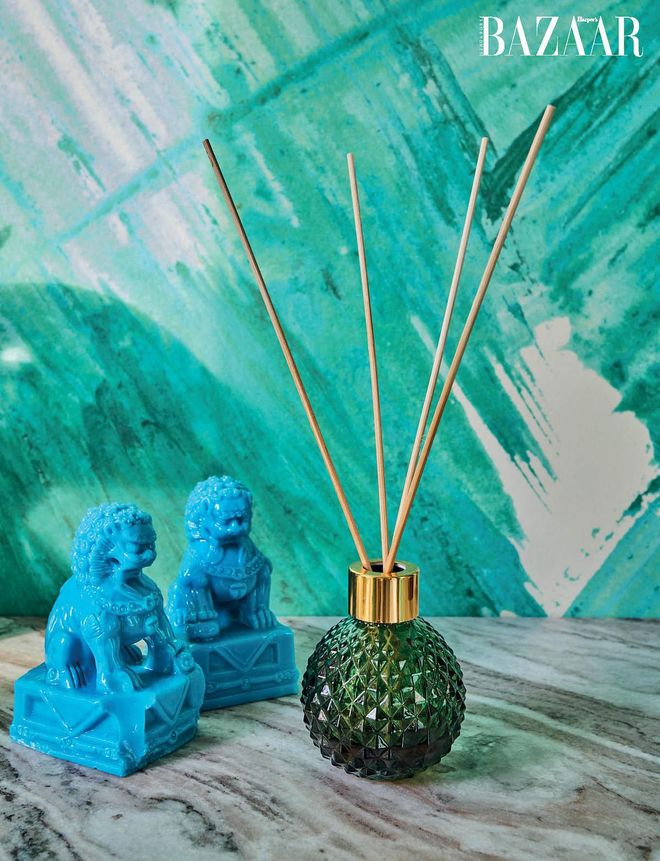A diffuser that is part of a collection of diffusers and essential oils that Hunt created.
Photo: Lawrence Teo