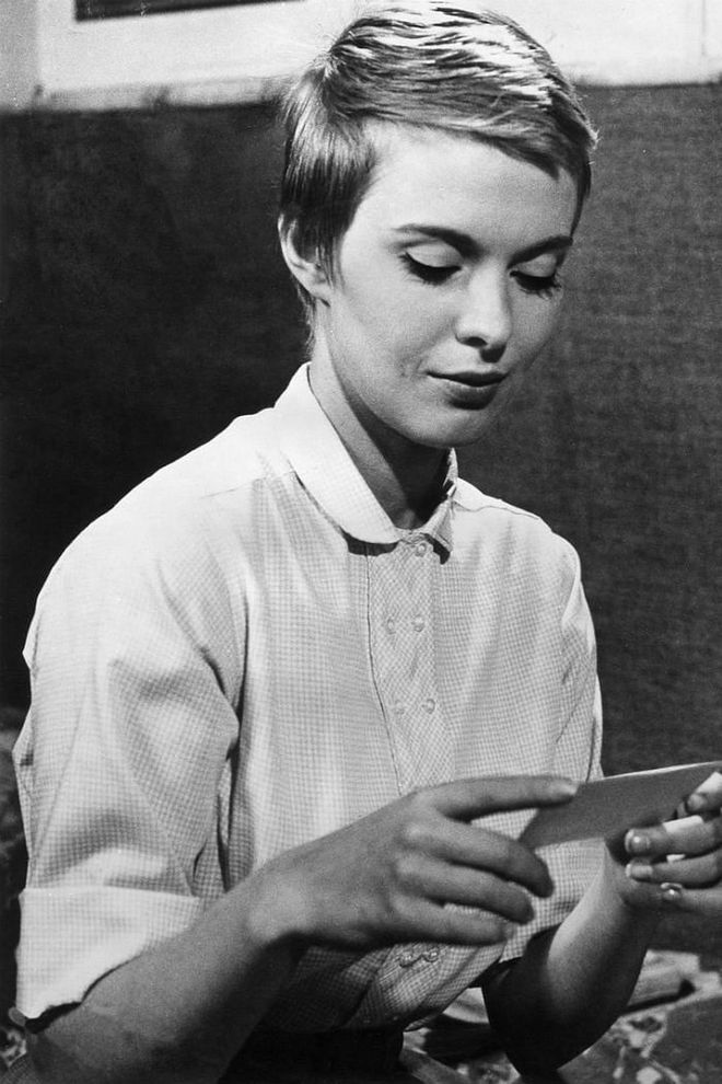 One of the true OGs of pixie cuts came straight from French flick indie darling Jean Seberg, who always kept her pixies closely cropped to her head. Photo: Getty