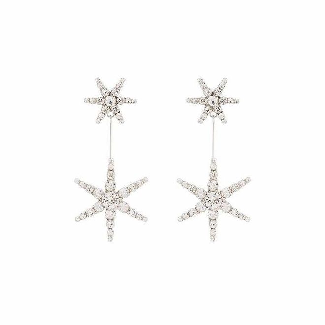 Estee Crystal Star Drop Earrings, $417, Jennifer Behr at Farfetch 
