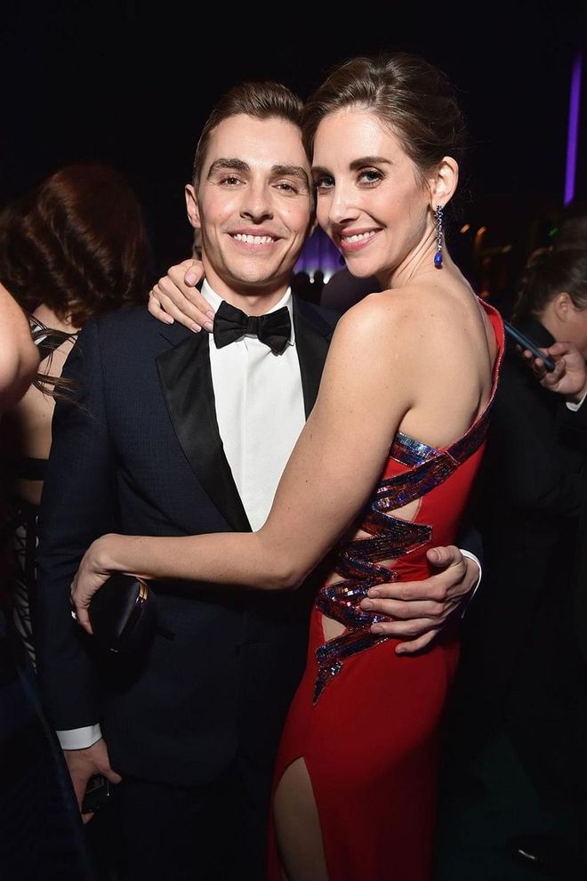 Alison Brie and Dave Franco are one of my favorite, low-key couples—but that doesn’t mean they’re anti-PDA. At the Screen Actors Guild Awards Gala in January 2018, the married couple shared a close embrace. Photo: Getty