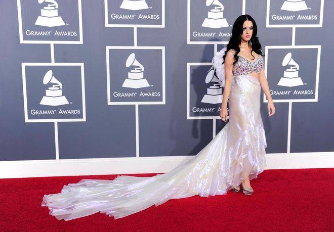 She may not have won any awards that night, but Katy sure looked like a heavenly pop deity at the 53rd Annual Grammy Awards