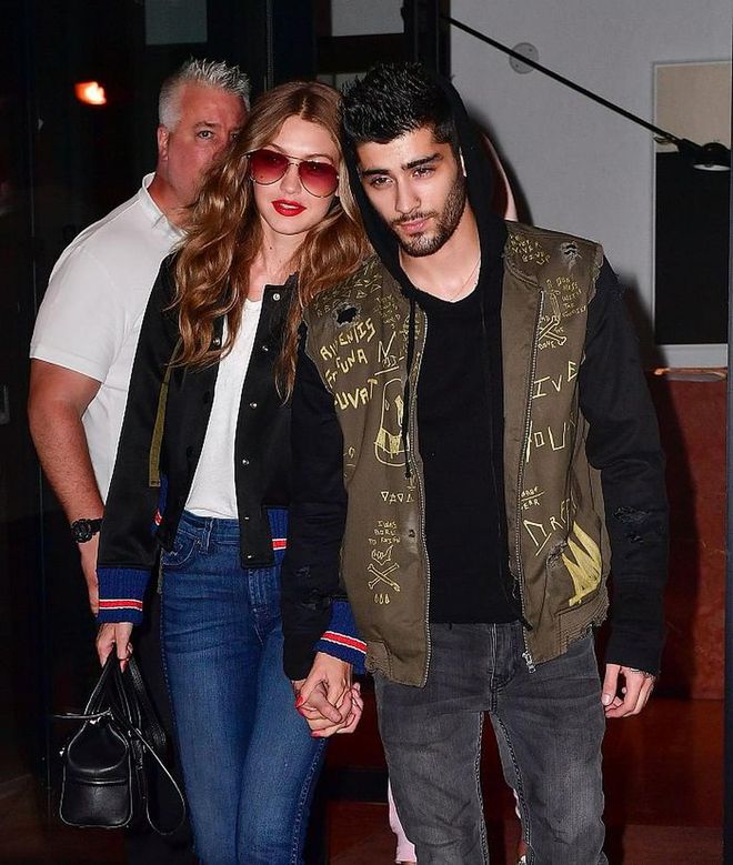 NEW YORK, NY - JULY 14:  Gigi Hadid and Zayn Malik seen on the streets of Manhattan on July 14, 2016 in New York City.  (Photo by James Devaney/GC Images)