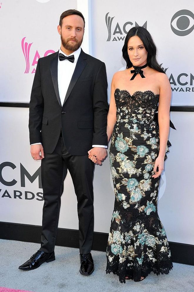 These country singers married on October 14th in Tennessee after getting engaged last Christmas Eve while visiting Kacey's family. Kelly proposed in Musgraves' childhood bedroom, and the couple wed in a woodland, barefoot ceremony amongst family and friends. Photo: Getty 