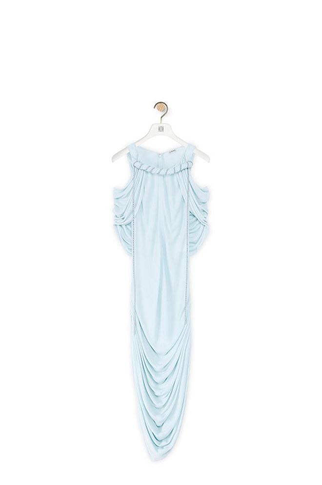 Off the Shoulder Long Dress, $4,450, Loewe