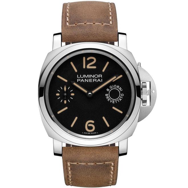 When Panerai’s popularity skyrocketed in the early 2000s, the brand’s signature Radiomir and Luminor were quickly popular with many male watch collectors. However the iconic brand’s shape and style is equally attractive on a woman, with its statement-making black dial and eye-catching hardware hard to miss.
Photo: Panerai