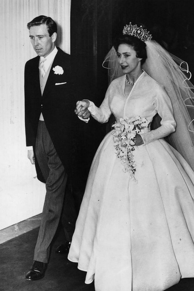 Princess Margaret met photographer Antony Armstrong-Jones in 1958 at a dinner party, and the two began a secret love affair after he was commissioned to photograph her a few months after their first meeting. The two were married on May 6, 1960 at Westminster Abbey, despite the controversy around his not being of royal or aristocratic status. Photo: Getty